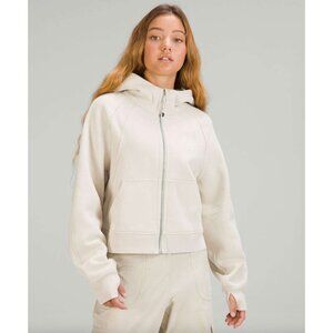 Lululemon Scuba Oversized Full Zip XS/S Natural Ivory Light Cotton Terry Athleis